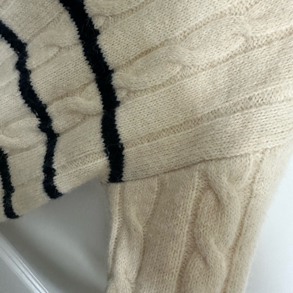 Heartloom Cream and Black Cable Knit Cardigan - Picture 5 of 9